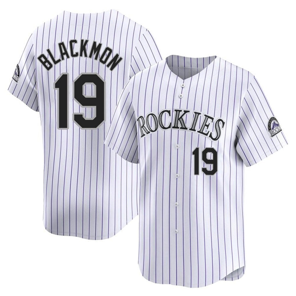 Crovyle C.Rockies #19 Charlie Blackmon Player White Limited Home Stitched Jerseys