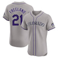 Crovyle C.Rockies #21 Kyle Freeland Player Gray Limited Elite Home Stitched Jerseys