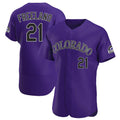 Crovyle C.Rockies #21 Kyle Freeland Player Purple Limited Elite Home Stitched Jerseys
