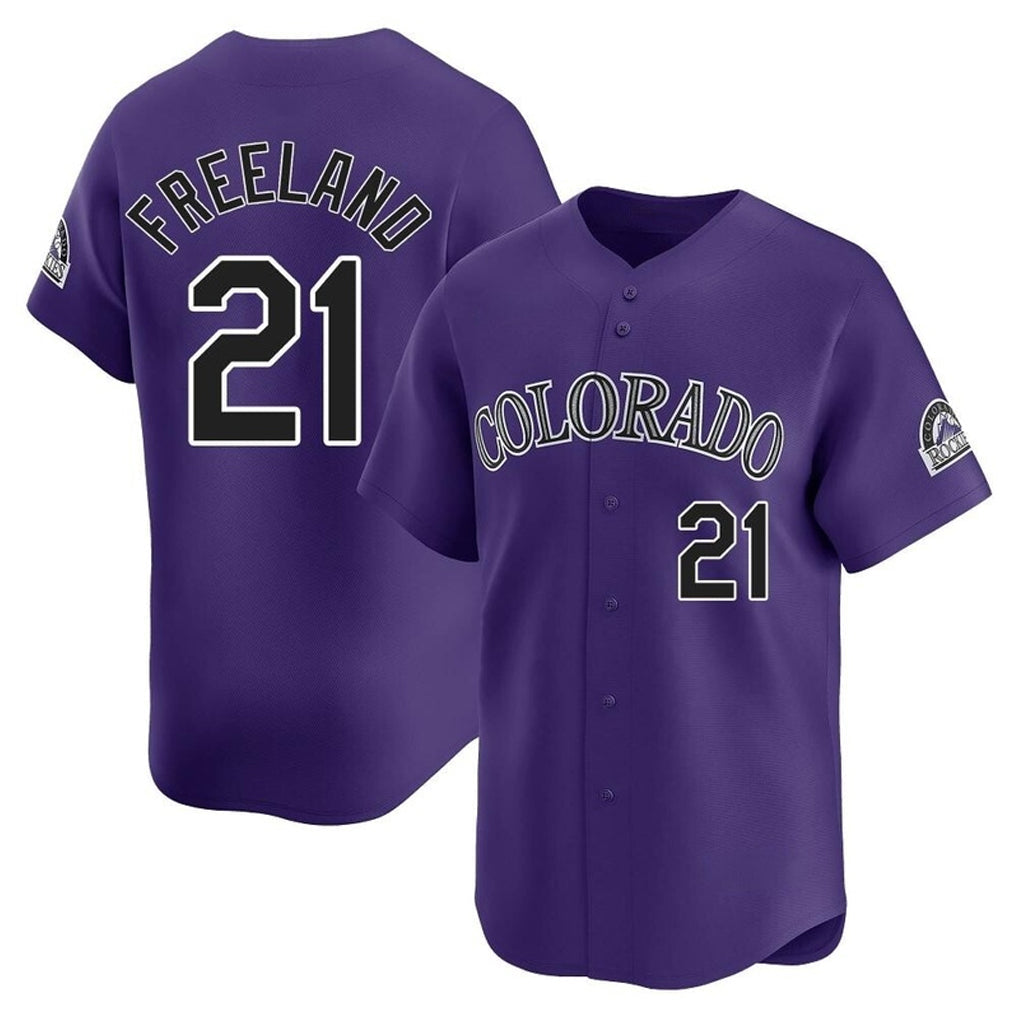 Crovyle C.Rockies #21 Kyle Freeland Player Purple Limited Home Stitched Jerseys