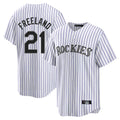 Crovyle C.Rockies #21 Kyle Freeland Player White Game Home Stitched Jerseys