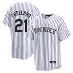 Crovyle C.Rockies #21 Kyle Freeland Player White Game Home Stitched Jerseys