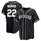 Crovyle C.Rockies #22 Mickey Moniak Player Black Fashion Out Home Game Stitched Jerseys
