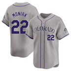 Crovyle C.Rockies #22 Mickey Moniak Player Gray Limited Home Stitched Jerseys