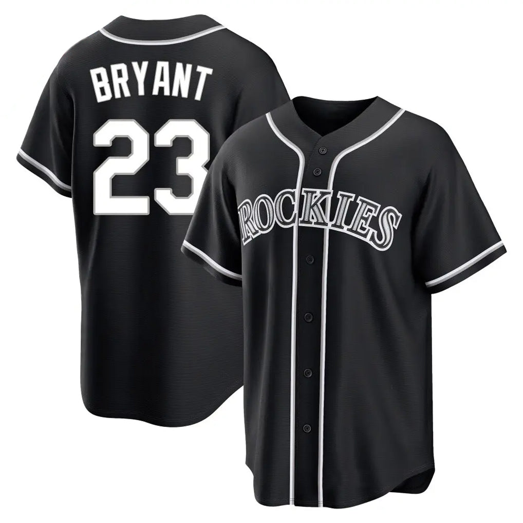 Crovyle C.Rockies #23 Kris Bryant Player Black Fashion Out Home Game Stitched Jerseys