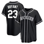 Crovyle C.Rockies #23 Kris Bryant Player Black Fashion Out Home Game Stitched Jerseys
