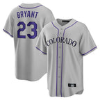 Crovyle C.Rockies #23 Kris Bryant Player Gray Game Home Stitched Jerseys