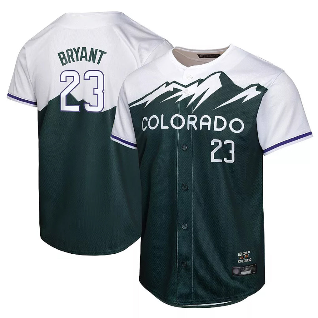 Crovyle C.Rockies #23 Kris Bryant Player Green City Connect Limited Home Game Stitched Jerseys