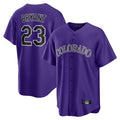 Crovyle C.Rockies #23 Kris Bryant Player Purple Game Home Stitched Jerseys