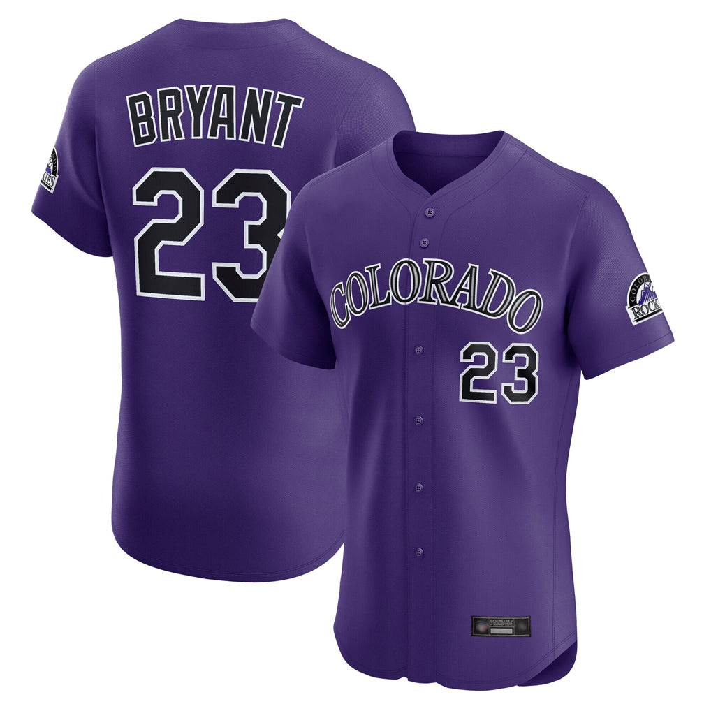 Crovyle C.Rockies #23 Kris Bryant Player Purple Limited Elite Home Stitched Jerseys