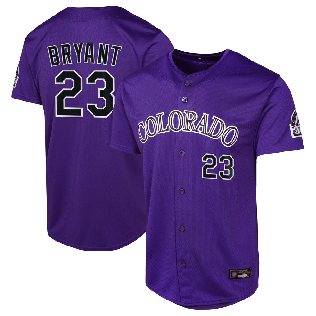 Crovyle C.Rockies #23 Kris Bryant Player Purple Limited Home Game Stitched Jerseys