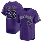 Crovyle C.Rockies #23 Kris Bryant Player Purple Limited Home Stitched Jerseys