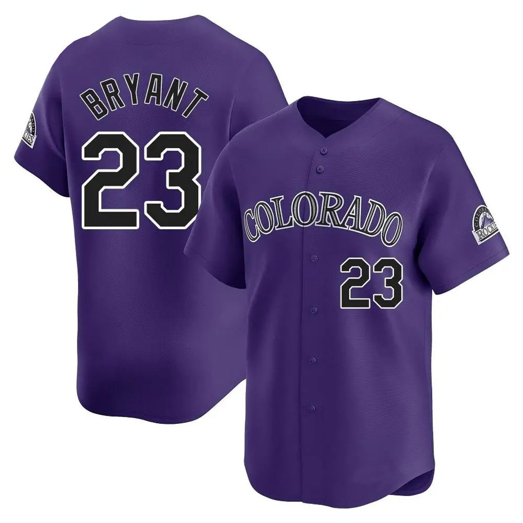 Crovyle C.Rockies #23 Kris Bryant Player Purple Limited Home Stitched Jerseys