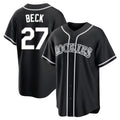 Crovyle C.Rockies #27 Jordan Beck Player Black Fashion Out Home Game Stitched Jerseys