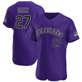 Crovyle C.Rockies #27 Jordan Beck Player Purple Limited Elite Home Stitched Jerseys