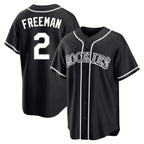 Crovyle C.Rockies #2 Tyler Freeman Player Black Fashion Out Home Game Stitched Jerseys