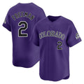 Crovyle C.Rockies #2 Tyler Freeman Player Purple Limited Home Stitched Jerseys