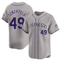 Crovyle C.Rockies #49 Antonio Senzatela Player Gray Limited Home Stitched Jerseys