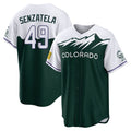 Crovyle C.Rockies #49 Antonio Senzatela Player Green City Connect Home Game Stitched Jerseys