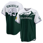 Crovyle C.Rockies #49 Antonio Senzatela Player Green City Connect Home Game Stitched Jerseys