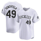 Crovyle C.Rockies #49 Antonio Senzatela Player White Limited Home Stitched Jerseys