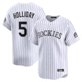 Crovyle C.Rockies #5 Matt Holliday Player White Limited Home Stitched Jerseys