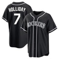 Crovyle C.Rockies #7 Matt Holliday Player Black Fashion Out Home Game Stitched Jerseys