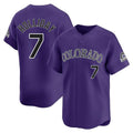 Crovyle C.Rockies #7 Matt Holliday Player Purple Limited Home Stitched Jerseys