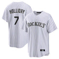 Crovyle C.Rockies #7 Matt Holliday Player White Game Home Stitched Jerseys