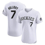Crovyle C.Rockies #7 Matt Holliday Player White Limited Elite Home Stitched Jerseys