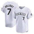Crovyle C.Rockies #7 Matt Holliday Player White Limited Home Stitched Jerseys