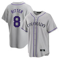 Crovyle C.Rockies #8 Ryan Ritter Player Gray Game Home Stitched Jerseys
