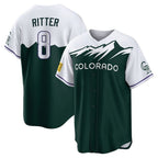 Crovyle C.Rockies #8 Ryan Ritter Player Green City Connect Home Game Stitched Jerseys