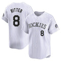 Crovyle C.Rockies #8 Ryan Ritter Player White Limited Home Stitched Jerseys