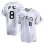 Crovyle C.Rockies #8 Ryan Ritter Player White Limited Home Stitched Jerseys