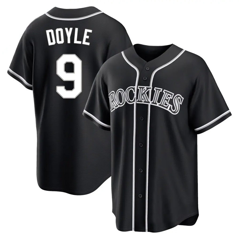 Crovyle C.Rockies #9 Brenton Doyle Player Black Fashion Out Home Game Stitched Jerseys