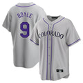 Crovyle C.Rockies #9 Brenton Doyle Player Gray Game Home Stitched Jerseys