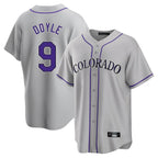 Crovyle C.Rockies #9 Brenton Doyle Player Gray Game Home Stitched Jerseys