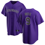 Crovyle C.Rockies #9 Brenton Doyle Player Purple Game Home Stitched Jerseys