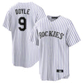 Crovyle C.Rockies #9 Brenton Doyle Player White Game Home Stitched Jerseys