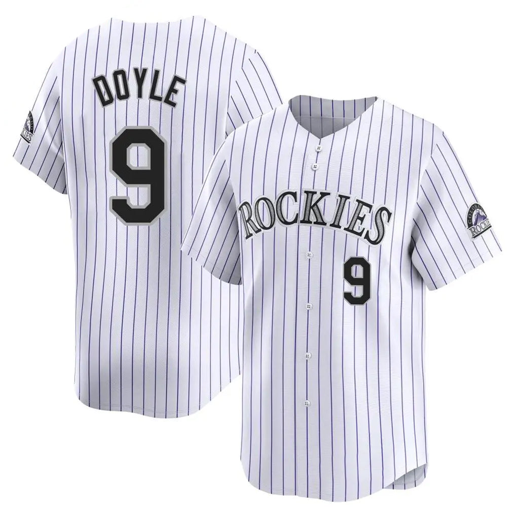 Crovyle C.Rockies #9 Brenton Doyle Player White Limited Home Stitched Jerseys