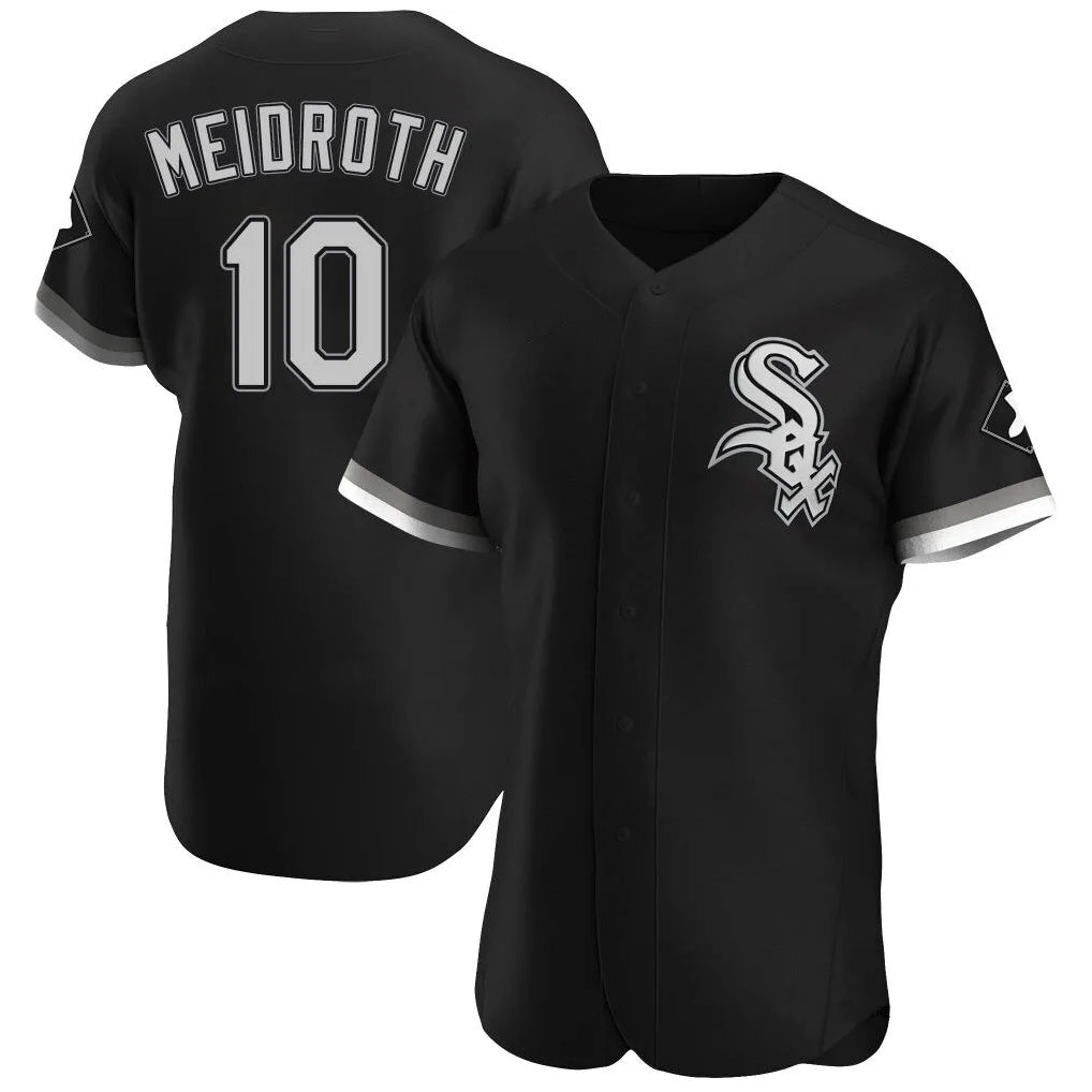 Crovyle C.White Sox #10 Chase Meidroth Player Black Limited Elite Home Stitched Jerseys