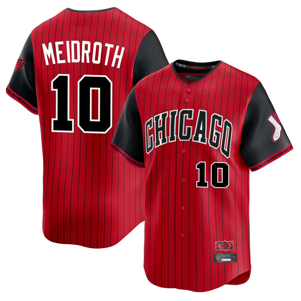 Crovyle C.White Sox #10 Chase Meidroth Player Red City Connect Limited Home Stitched Jerseys