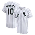 Crovyle C.White Sox #10 Chase Meidroth Player White Stripe Limited Elite Home Stitched Jerseys