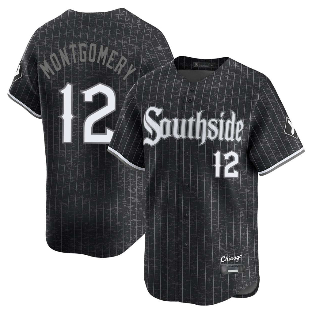 Crovyle C.White Sox #12 Colson Montgomery Player Black City Connect Limited Home Stitched Jerseys