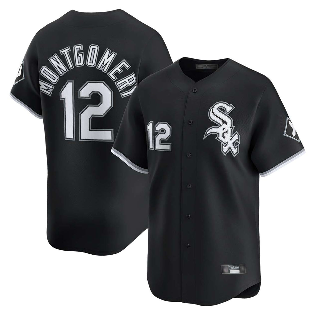 Crovyle C.White Sox #12 Colson Montgomery Player Black Limited Home Stitched Jerseys