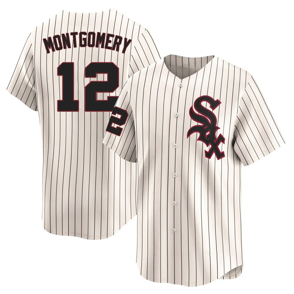 Crovyle C.White Sox #12 Colson Montgomery Player Cream Cooperstown Collection Limited Home Stitched Jerseys