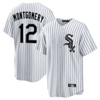 Crovyle C.White Sox #12 Colson Montgomery Player White Stripe Home Game Stitched Jerseys