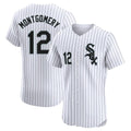 Crovyle C.White Sox #12 Colson Montgomery Player White Stripe Limited Elite Home Stitched Jerseys