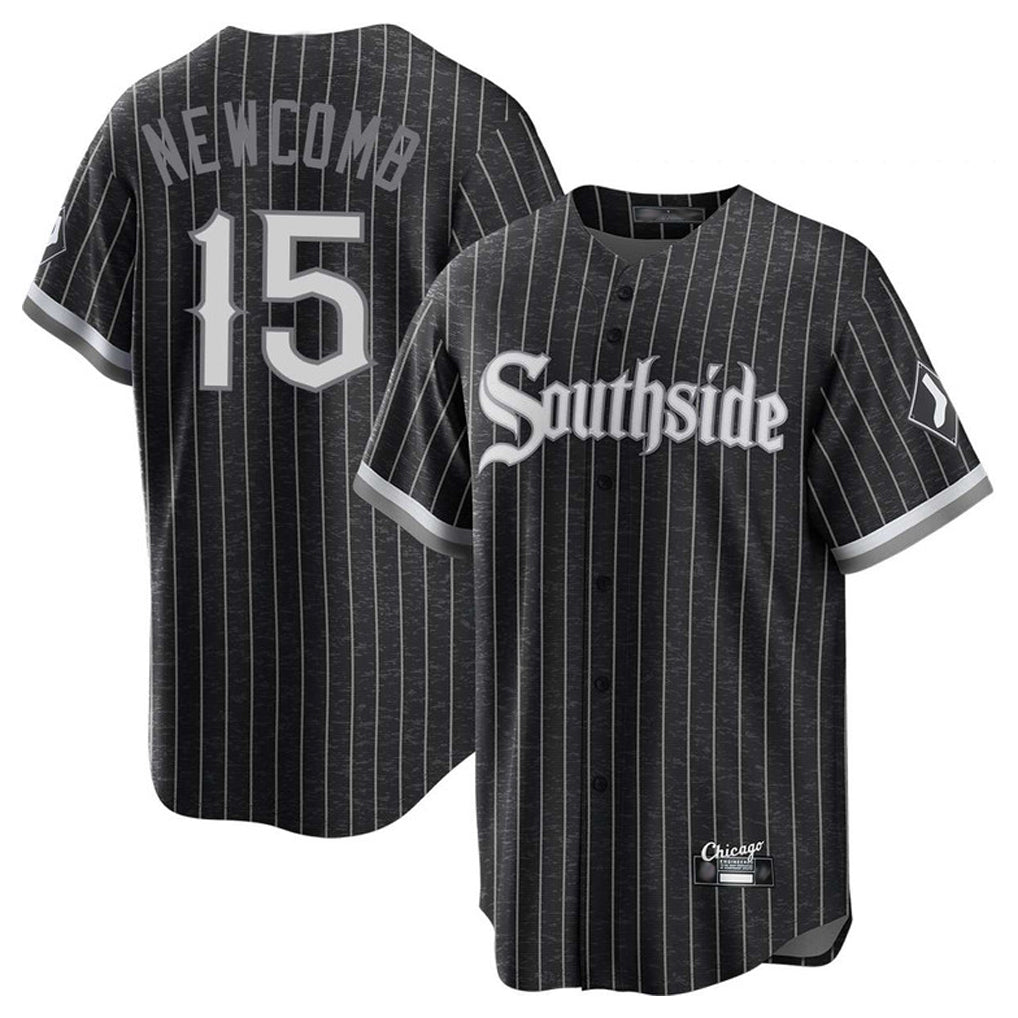 Crovyle C.White Sox #15 Sean Newcomb Player Black City Connect Home Game Stitched Jerseys